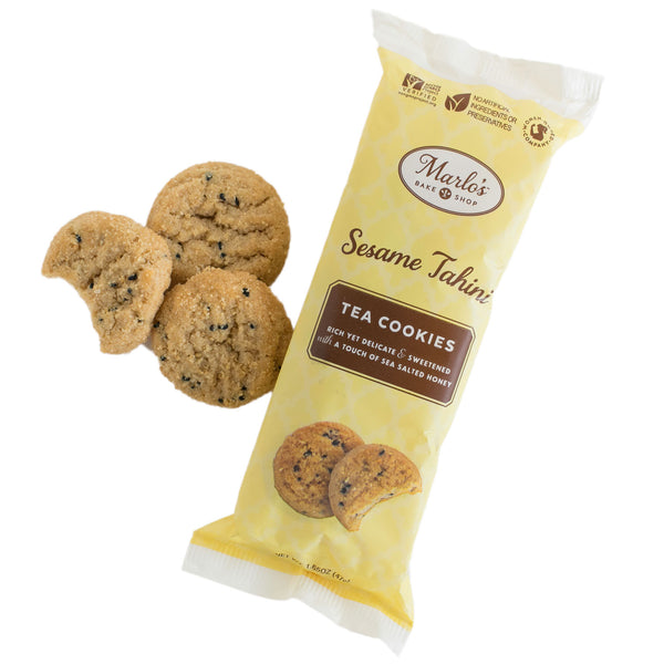 SESAME TAHINI TEA COOKIES