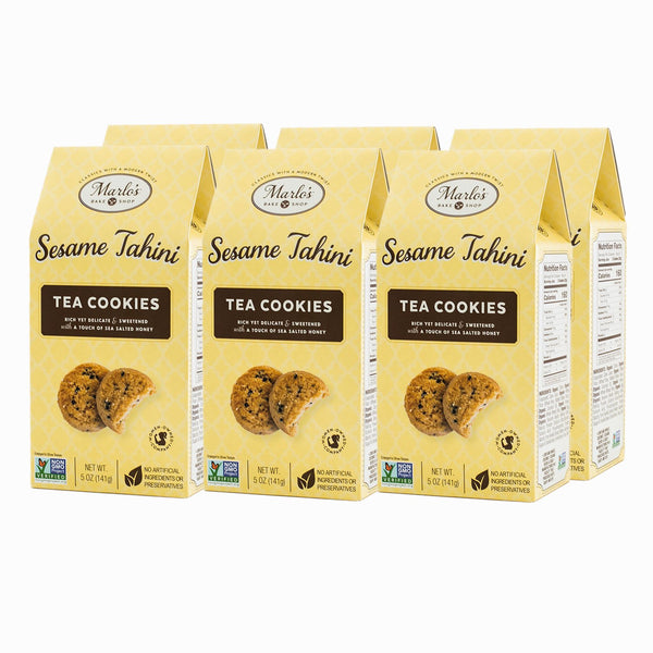 6 pack of tahini tea cookies